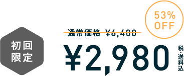 初回限定2,980円(税送料込)