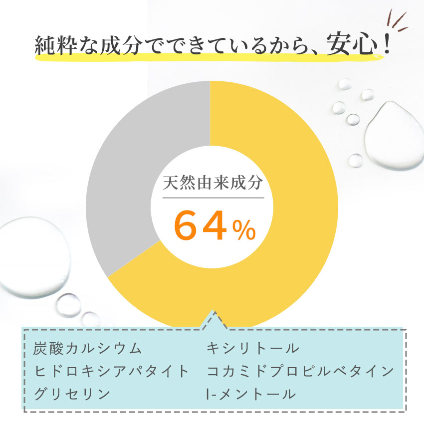 純粋な成分でできているから、安心！