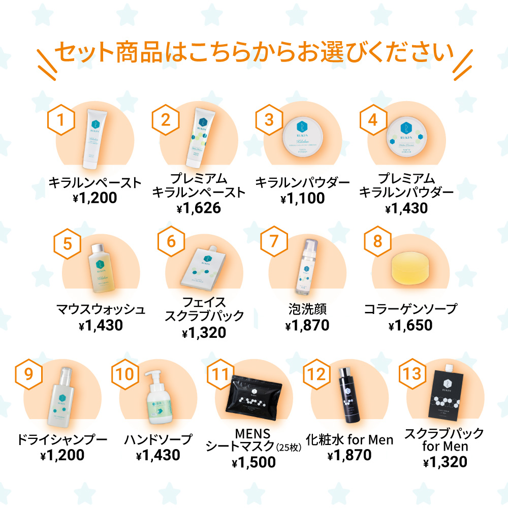 セット商品はこちらからお選びください