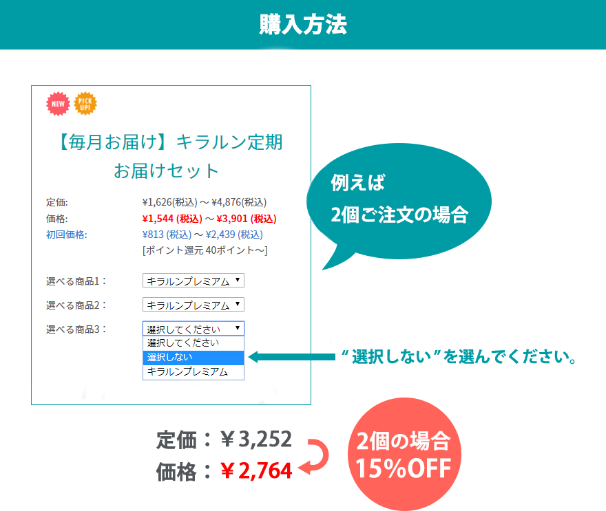 定期購入の方法